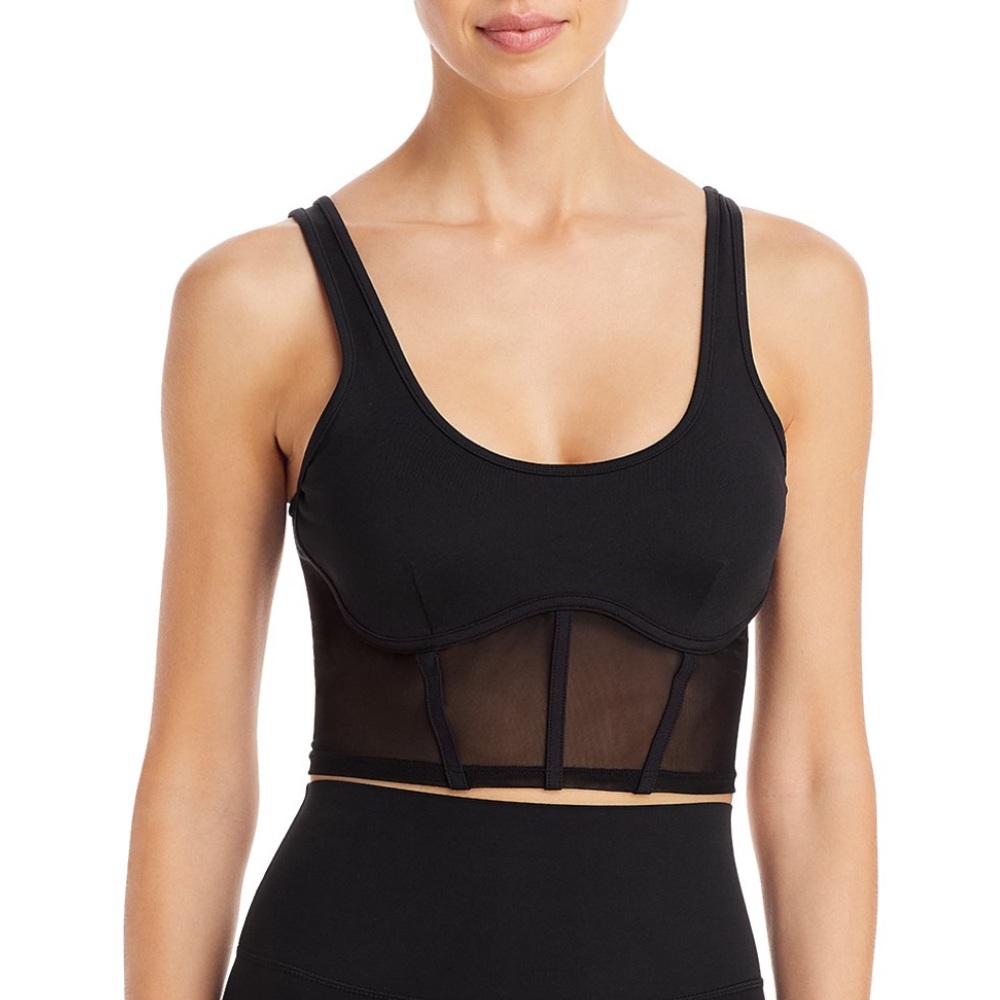 NWT Alo Airbrush Mesh Corset Tank